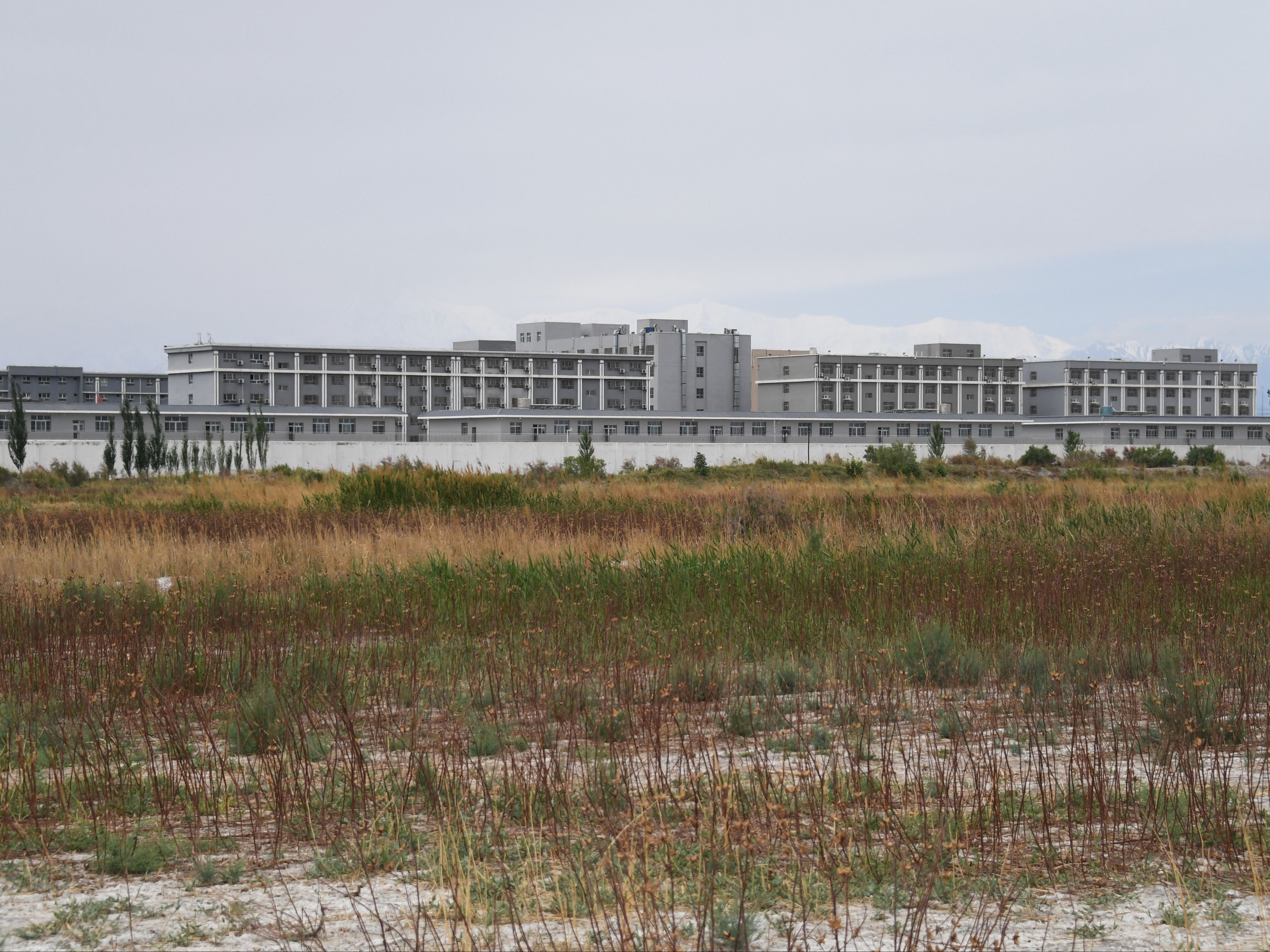 This file photo shows a facility believed to be a re-education camp where mostly Muslim ethnic minorities, like Uighurs, are detained in Xinjiang