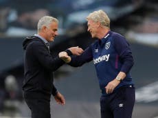 David Moyes hails Jose Mourinho as one of the ‘hardest competitors’ ahead of West Ham’s meeting with Tottenham