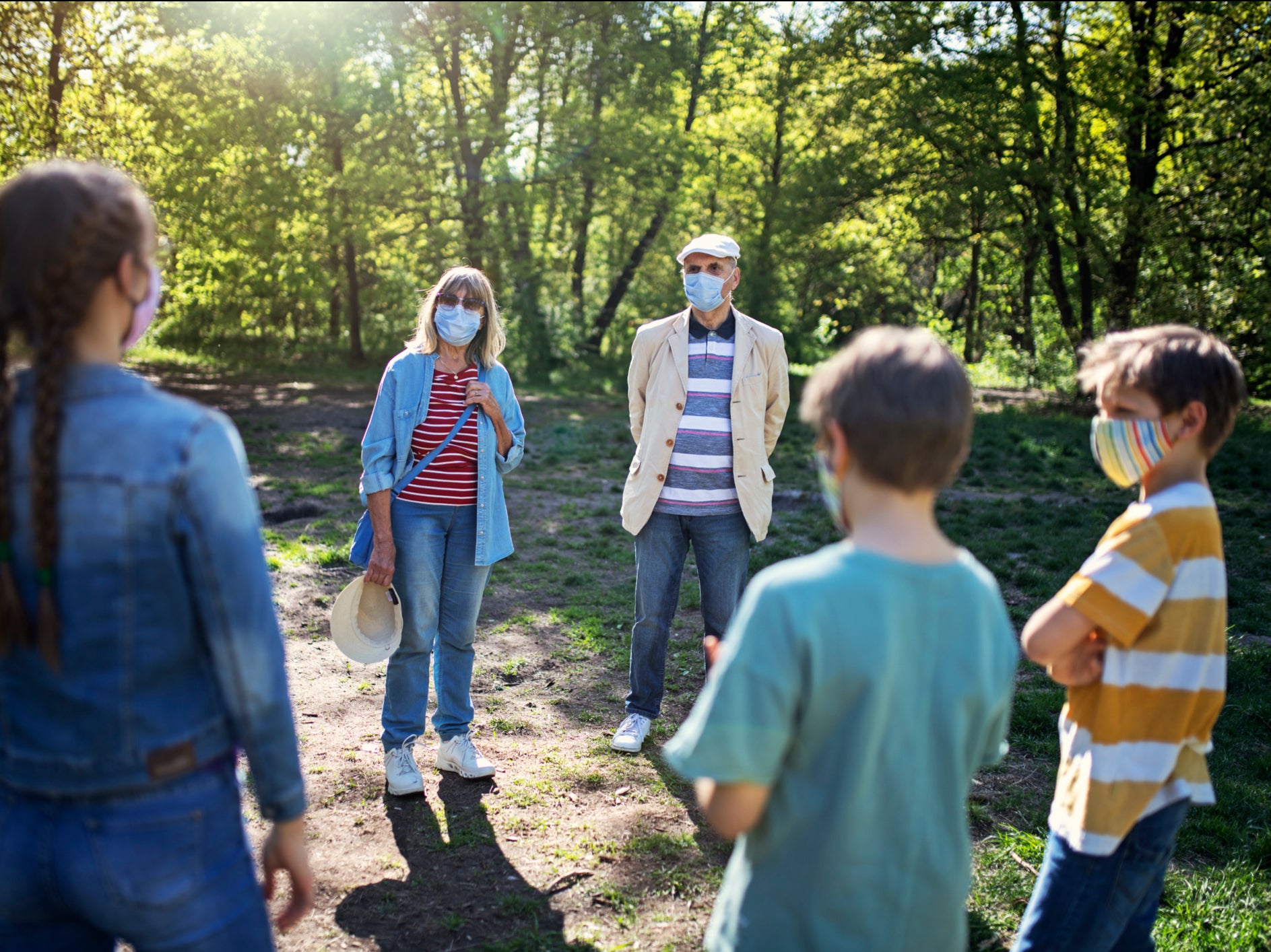 Family members living in two separate households could be allowed to gather outdoors by Easter, but social distancing rules will still apply, reports say