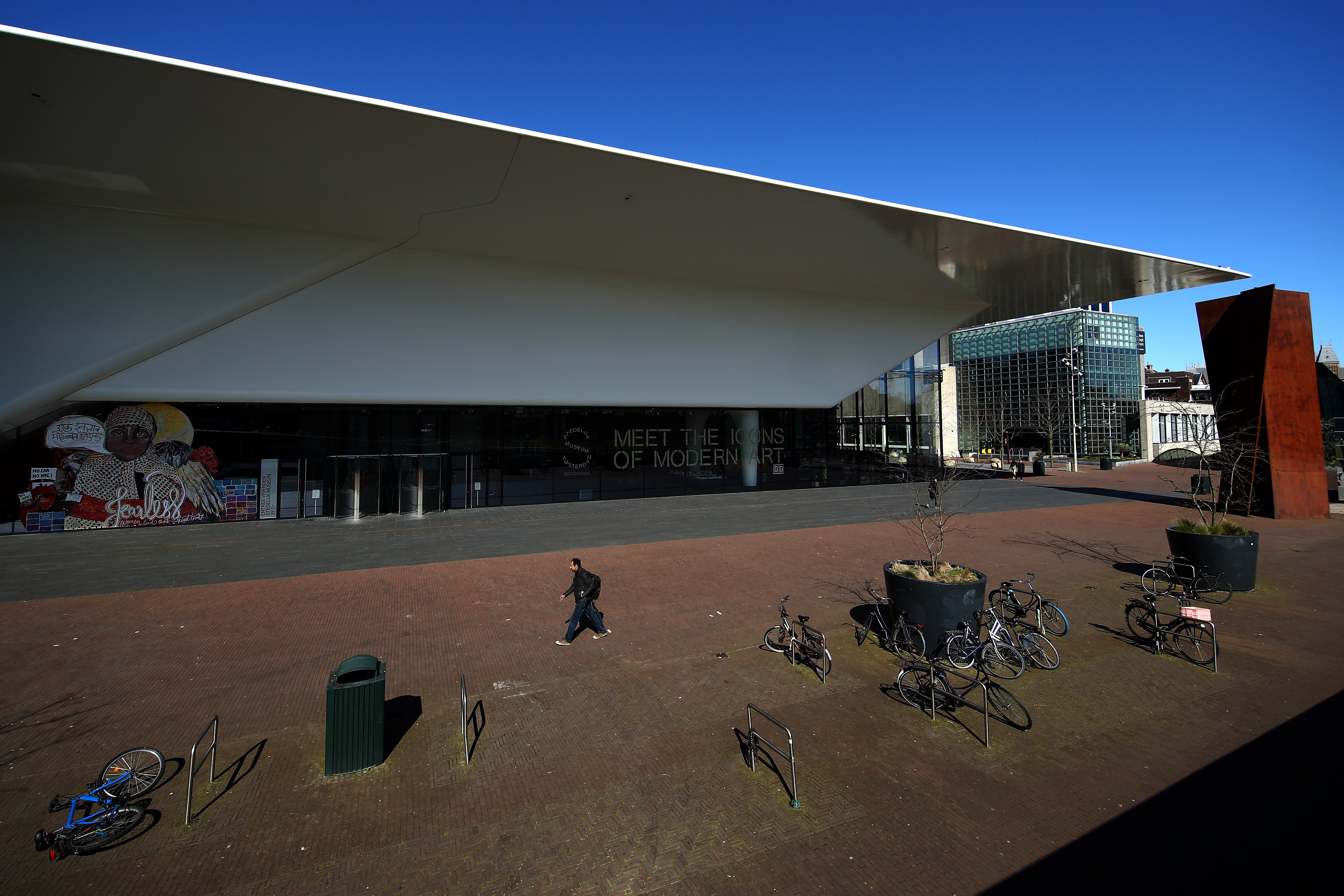 ‘Painting With Houses’ by Wassily Kandinsky became part of the Amsterdam museum’s collection during the Second World War