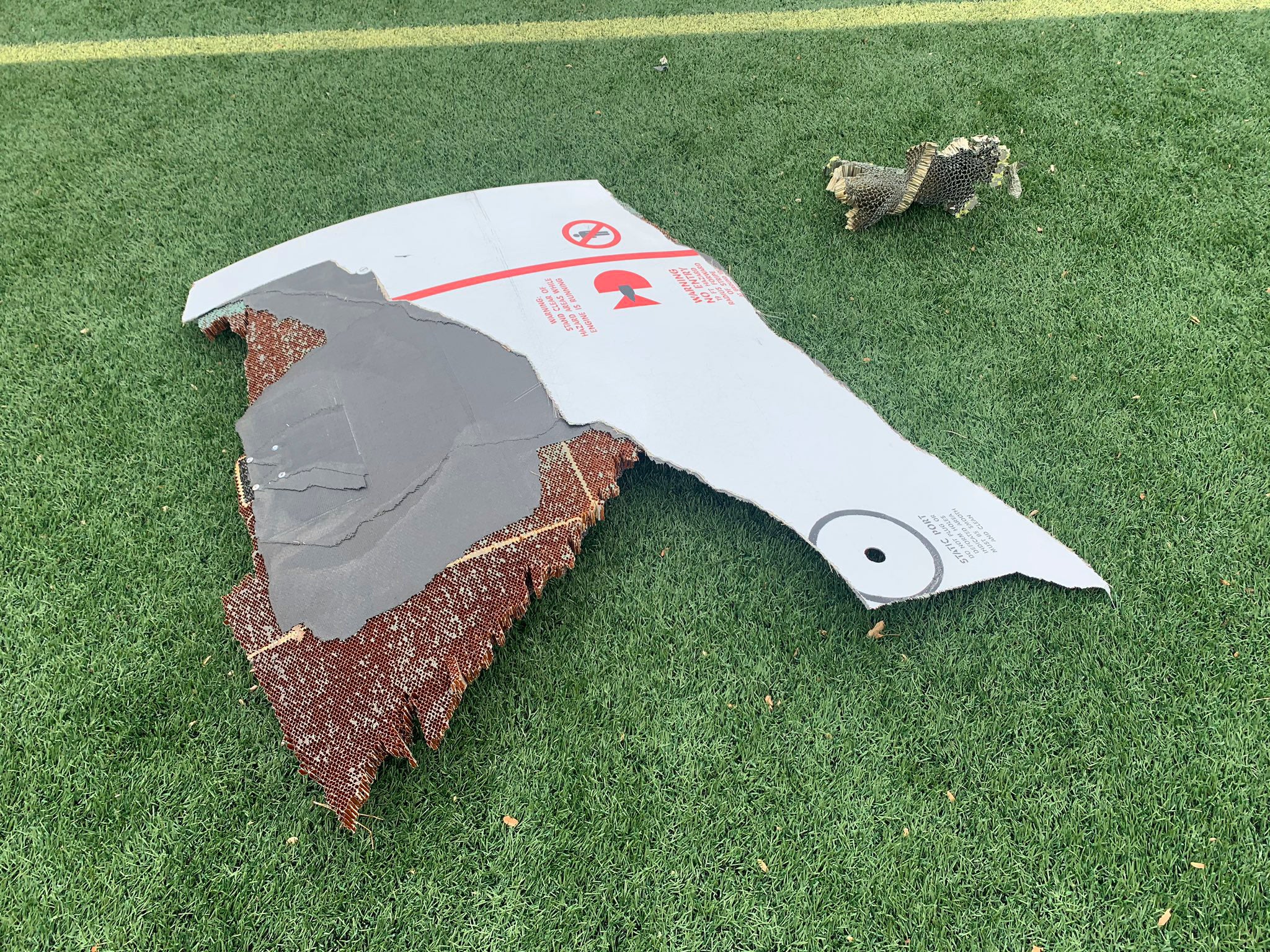 Debris falls from plane during emergency landing near Denver