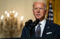 Trump and Biden news: President pushes to meet vaccine target after Texas storm delay 