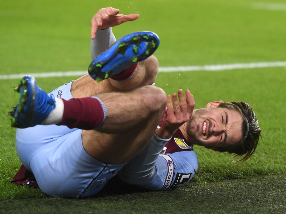 Jack Grealish missed Aston Villa’s defeat due to a shin injury