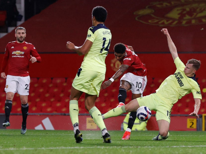 Marcus Rashford opens the scoring