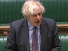 Covid news - live: Boris Johnson reveals end of lockdown roadmap as Whitty backs five-week gap between stages