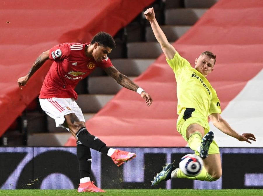 Marcus Rashford in action