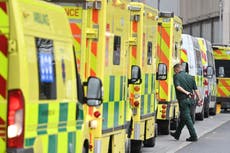 Covid hospital admissions down 74% from peak of second wave, NHS figures show