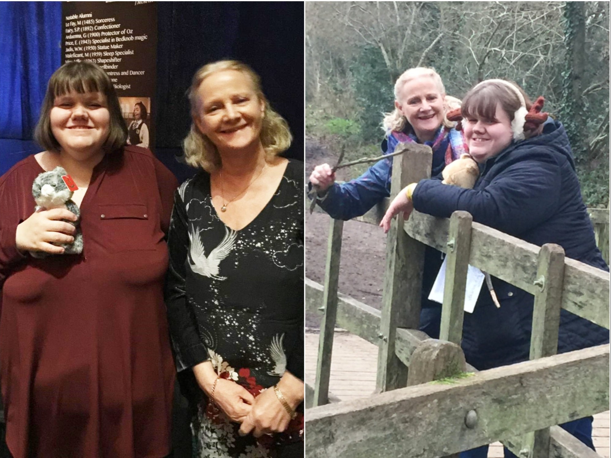 Shirley with her daughter Louise, who is struggling in lockdown due to her learning disabilities