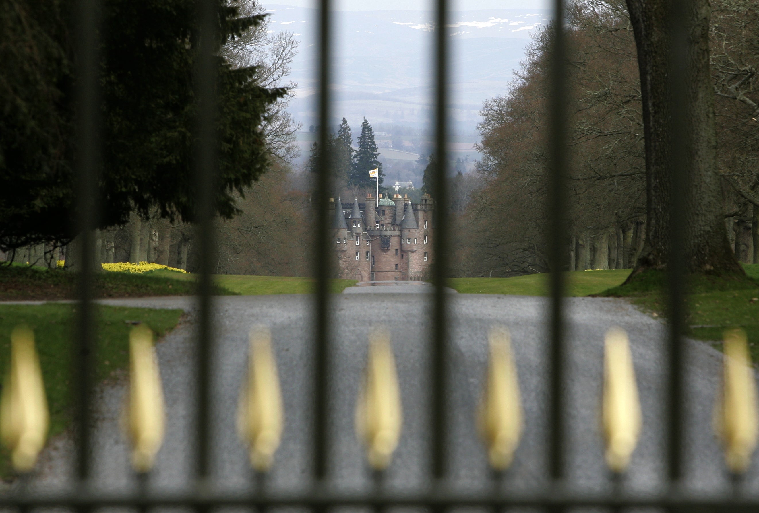 The attack took place at Glamis Castle in Angus