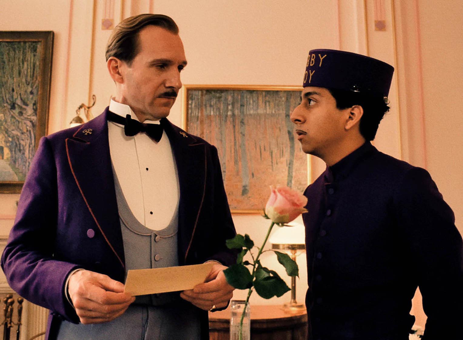 Ralph Fiennes played the lothario to octogenarians, Monsieur Gustave, in ‘The Grand Budapest Hotel’