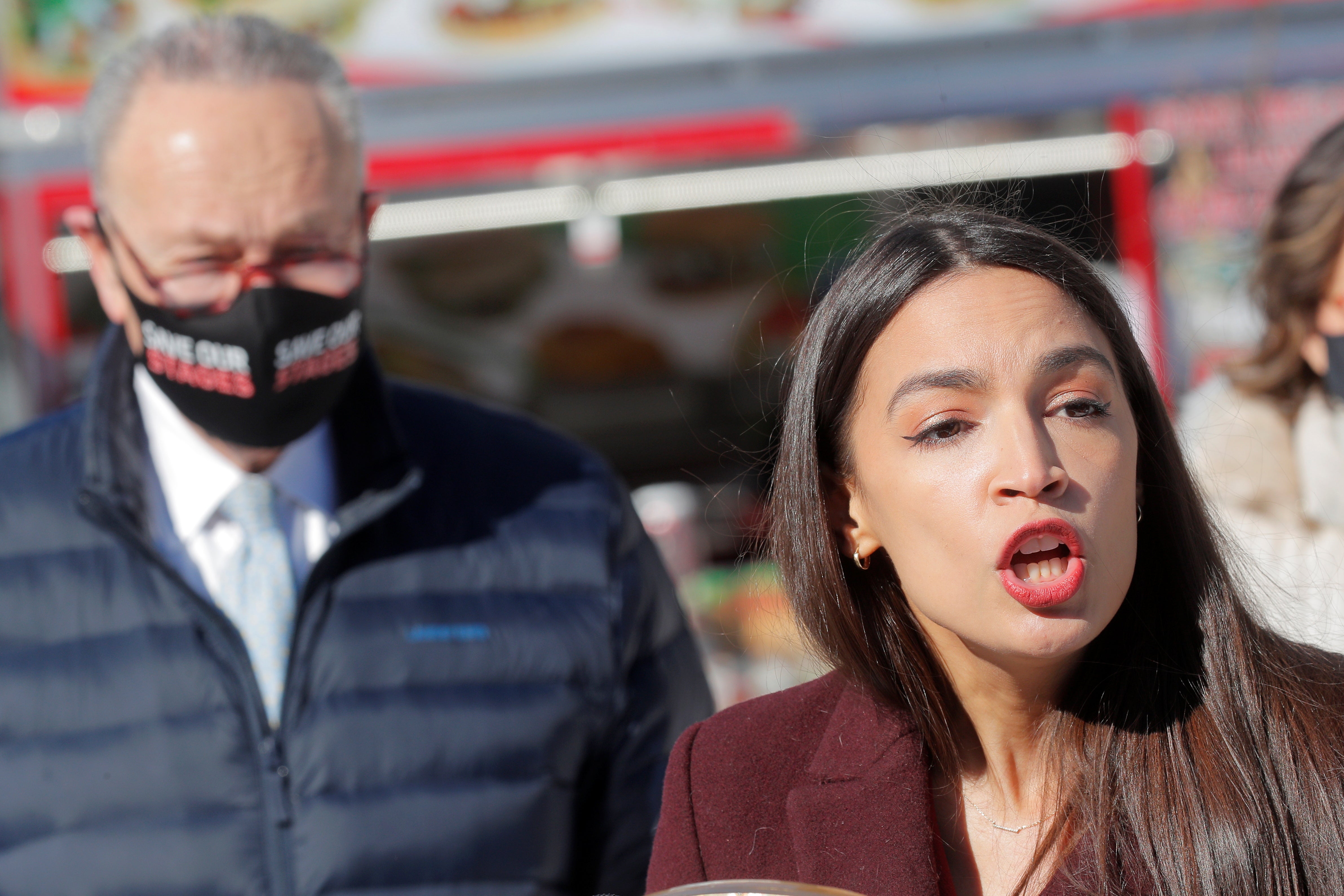 File image: AOC has openly been critical of policies pursued by her own party