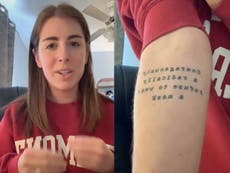 Woman reveals mask quote as ‘dumbest tattoo’ she’s ever gotten: ‘Not anti-mask, I promise’