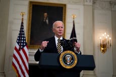 Biden news – live: President launches Syria airstrike as McConnell says he would support Trump as 2024 nominee