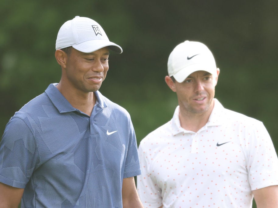 Tiger Woods and Rory McIlroy