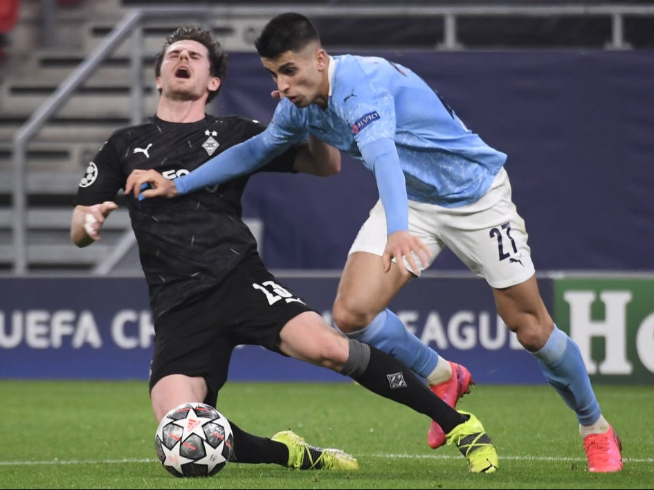 Joao Cancelo in action