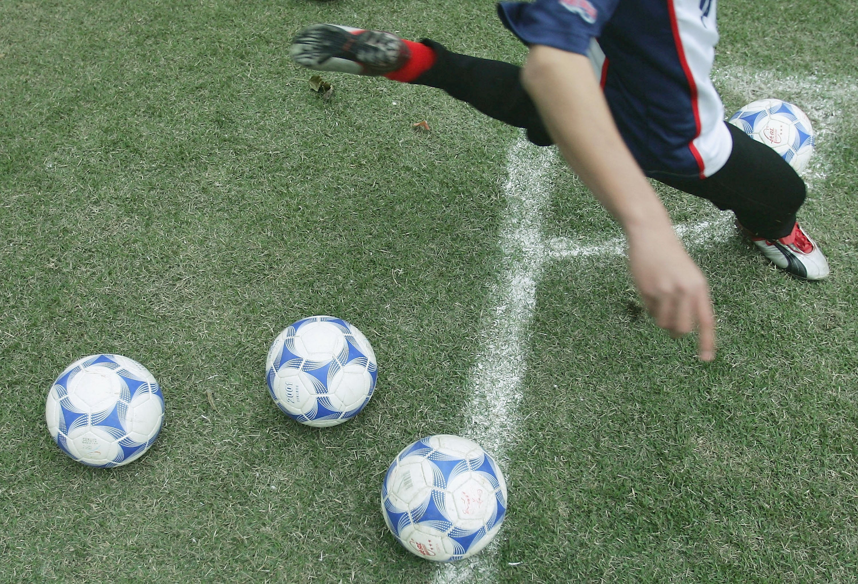 The boy was taking part in an after-school football club