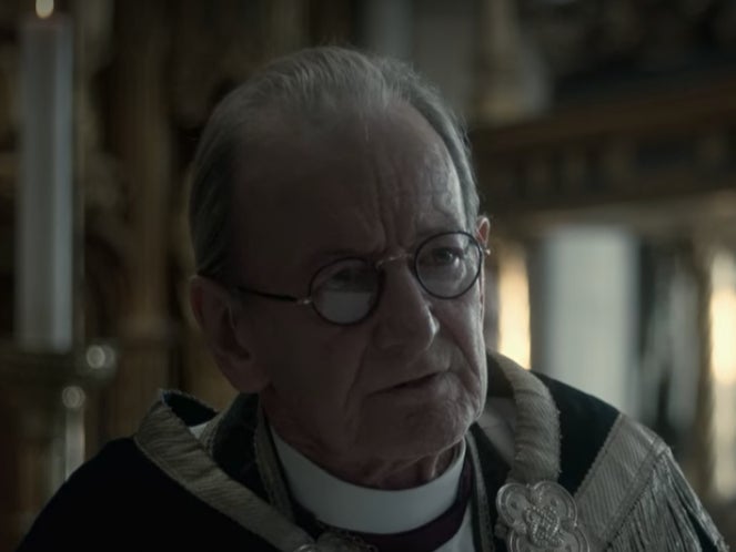 Ronald Pickup as the Archbishop of Canterbury in ‘The Crown’ season one