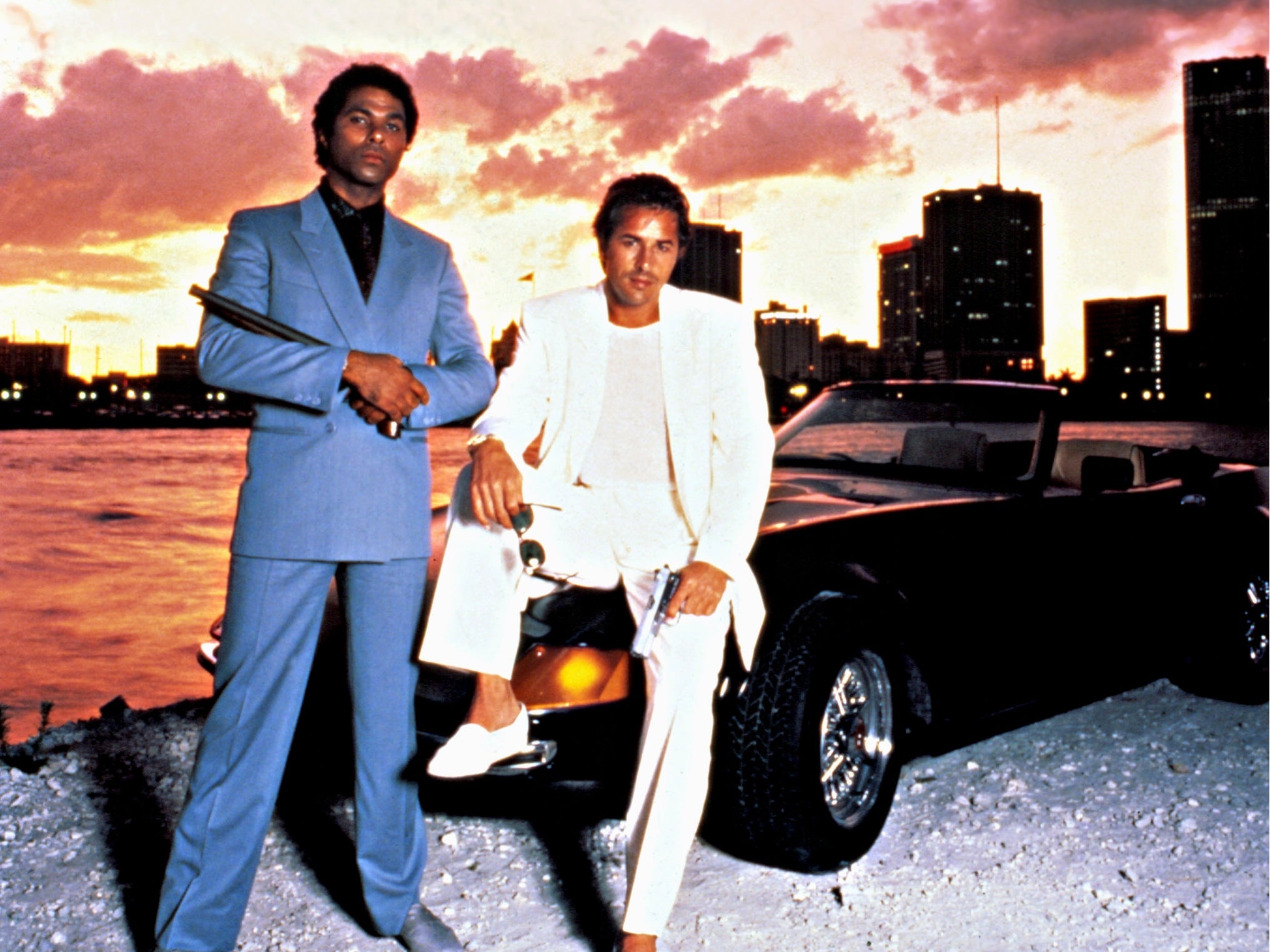 ‘Miami Vice’, Don Johnson, Philip Michael Thomas, 1984-1989.