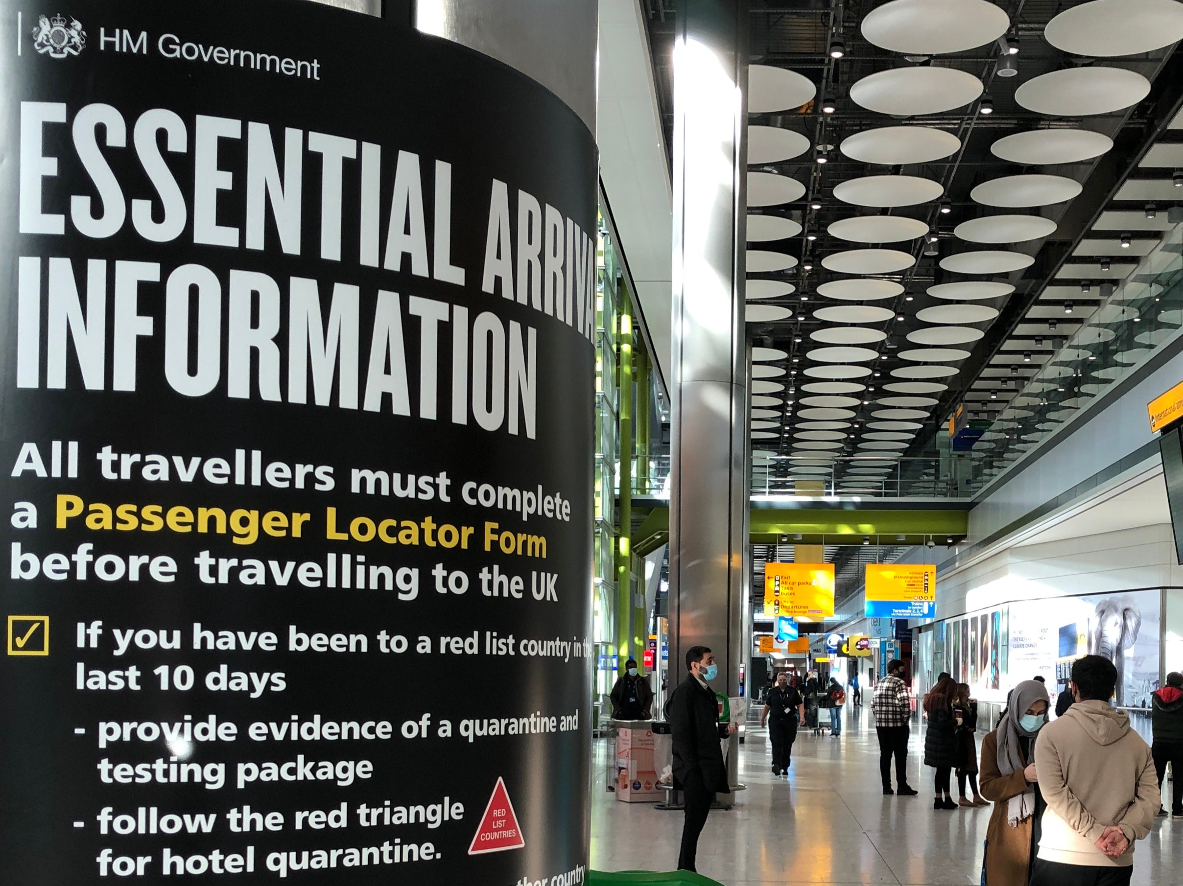 First travellers leave hotel quarantine at Heathrow airport