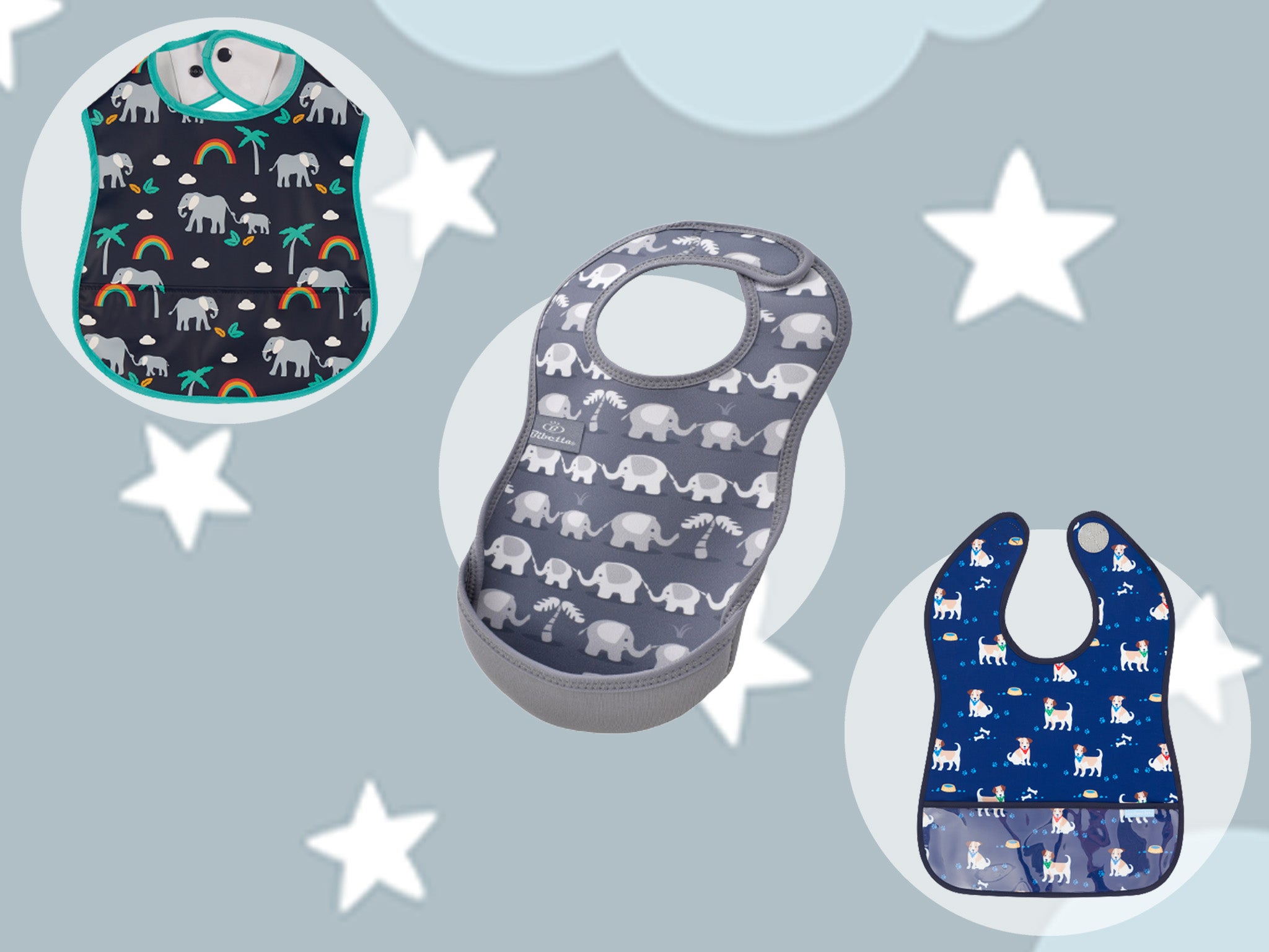 We recruited our 11-month-old tester to try these bibs out, judging them on style, cost, ease of use and durability