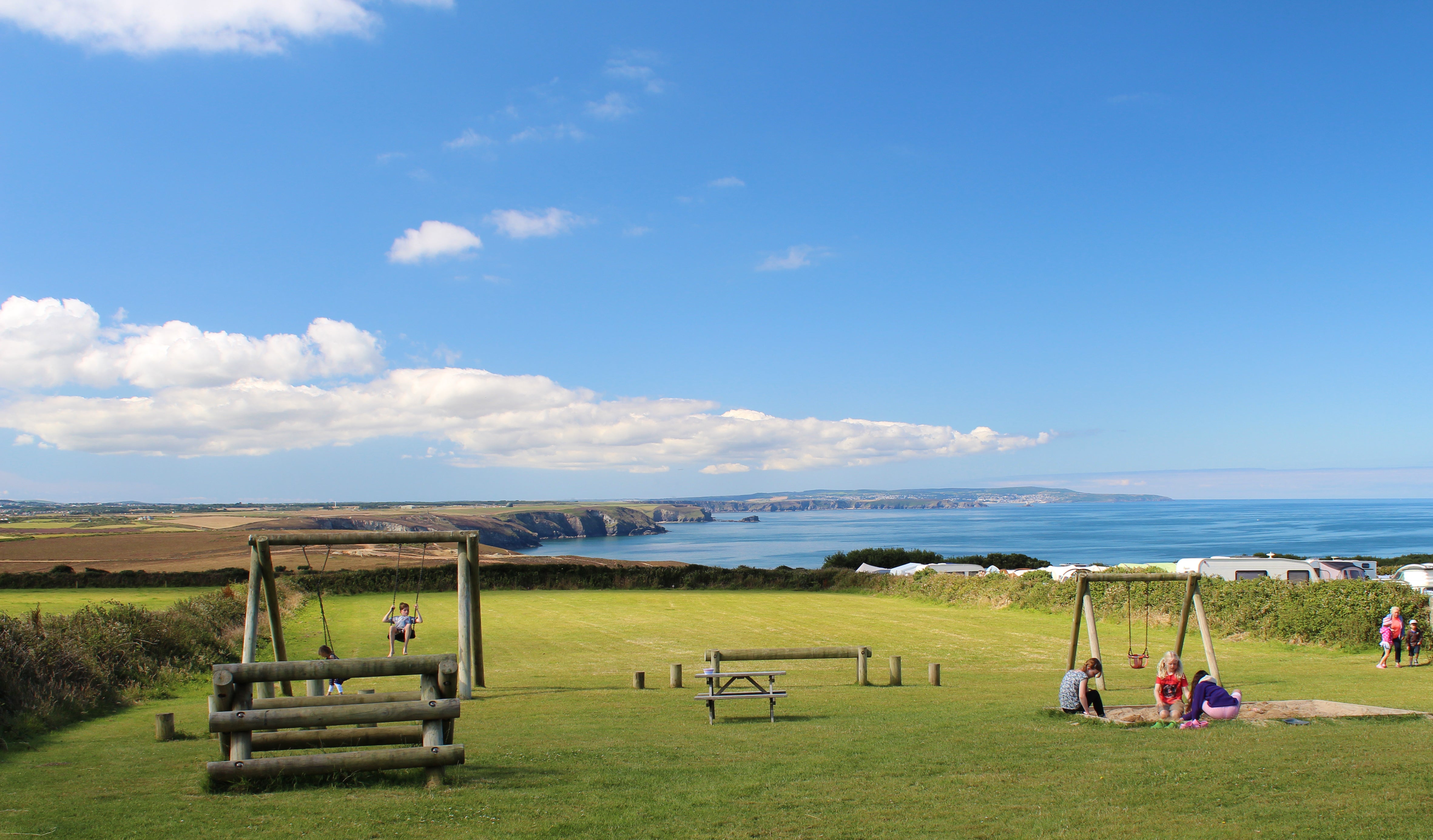 Camping here is akin to staying in a beautiful garden, complete with incredible coastal views