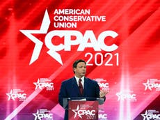 Ron DeSantis and Mike Lee open CPAC with speeches targeting lockdown ‘tyranny’ as death toll tops 30,000 in host state