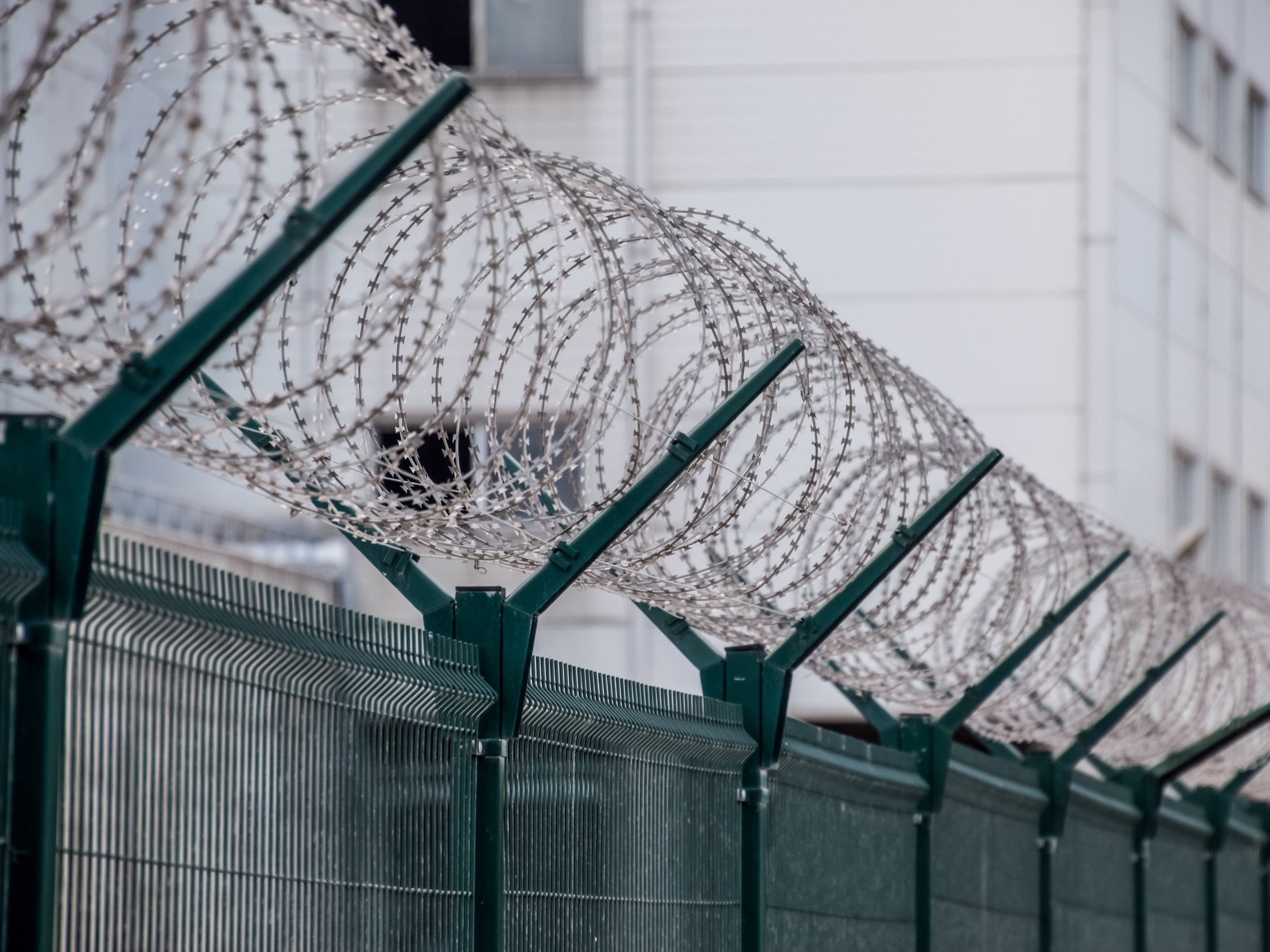 A prison’s green space was calculated using data and aerial photographs to determine its perimeter and contents