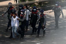 Police ramp up clampdown on protesters in Myanmar