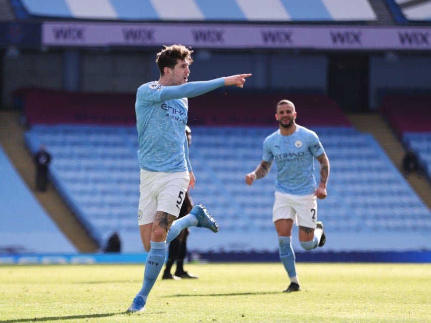 John Stones celebrates