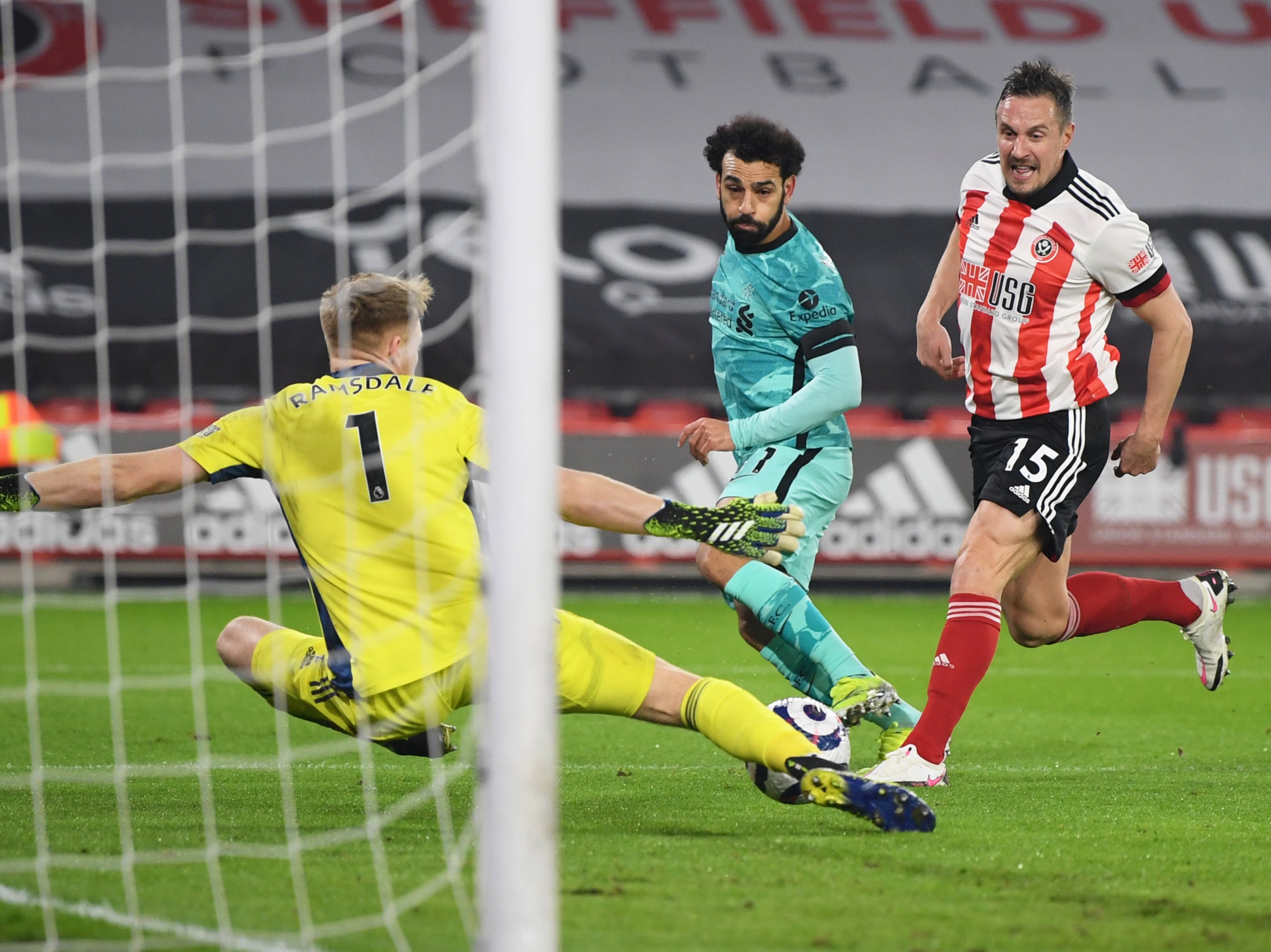 Aaron Ramsdale was defiant in the Sheffield United goal for much of the match