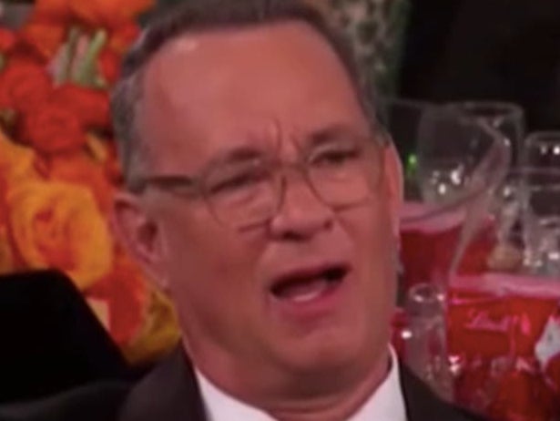 Tom Hanks was unimpressed with Ricky Gervais at the 2011 Golden Globes