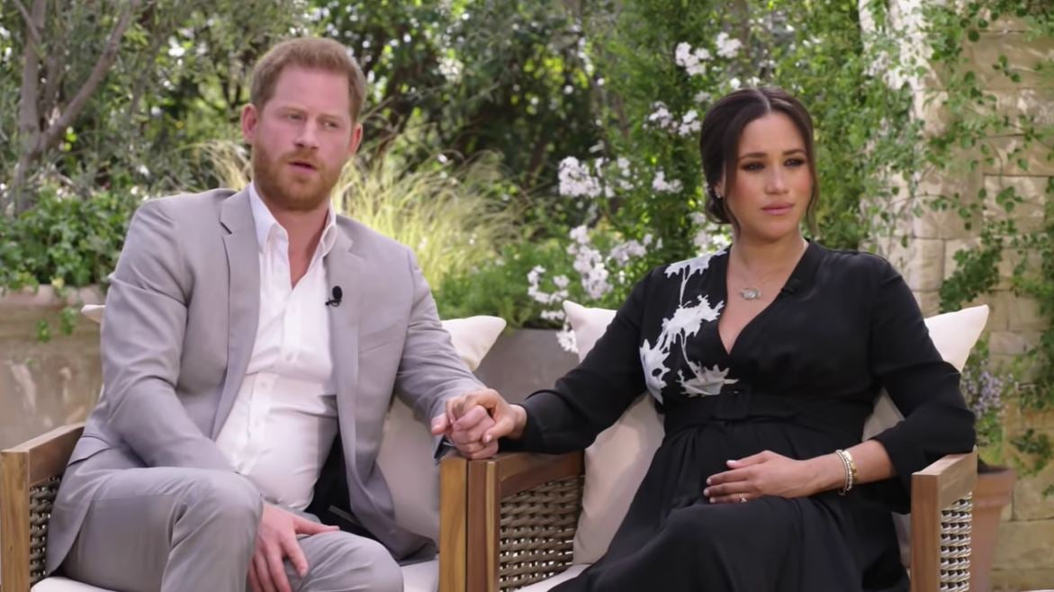 Harry and Meghan invoke Diana in first Oprah clip and say ‘fear of history repeating itself’ forced them to leave UK