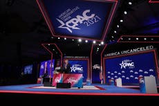 Hotel chain faces calls for boycott after hosting CPAC stage that resembled Nazi symbol