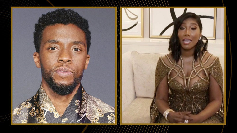 Simone Ledward Boseman gave an emotional acceptance speech on the late actor’s behalf