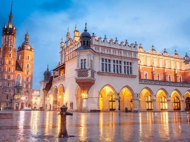 <p>The Cloth Hall in the Polish city’s Old Town</p>