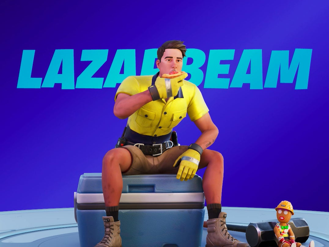 The Lazarbeam emote in which a character eats a meat pie