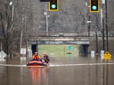 Covid vaccines rescued by boat after heavy rain causes flooding in Kentucky