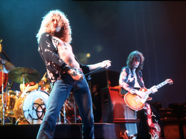 <p>Robert Plant and Jimmy Page</p>