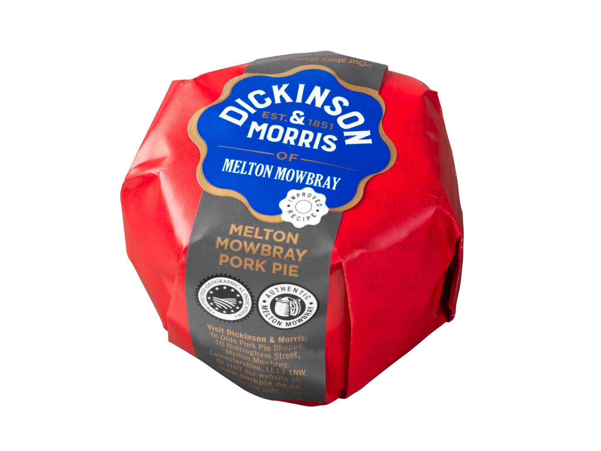 Dickinson and Morris pork pie