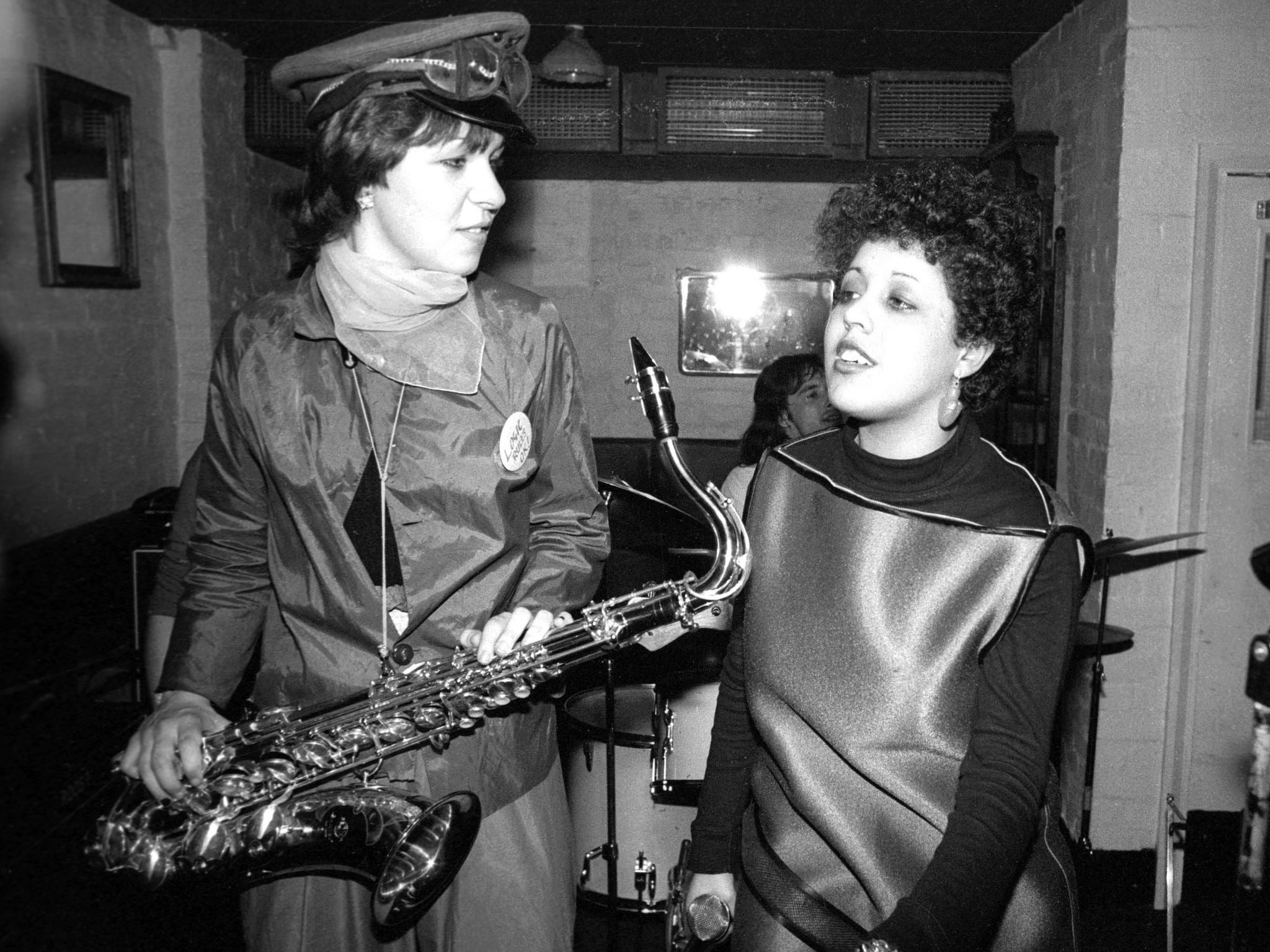 Lora Logic and Poly Styrene at the World’s End, Chelsea,