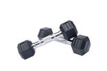 DKN rubber hex dumbbells