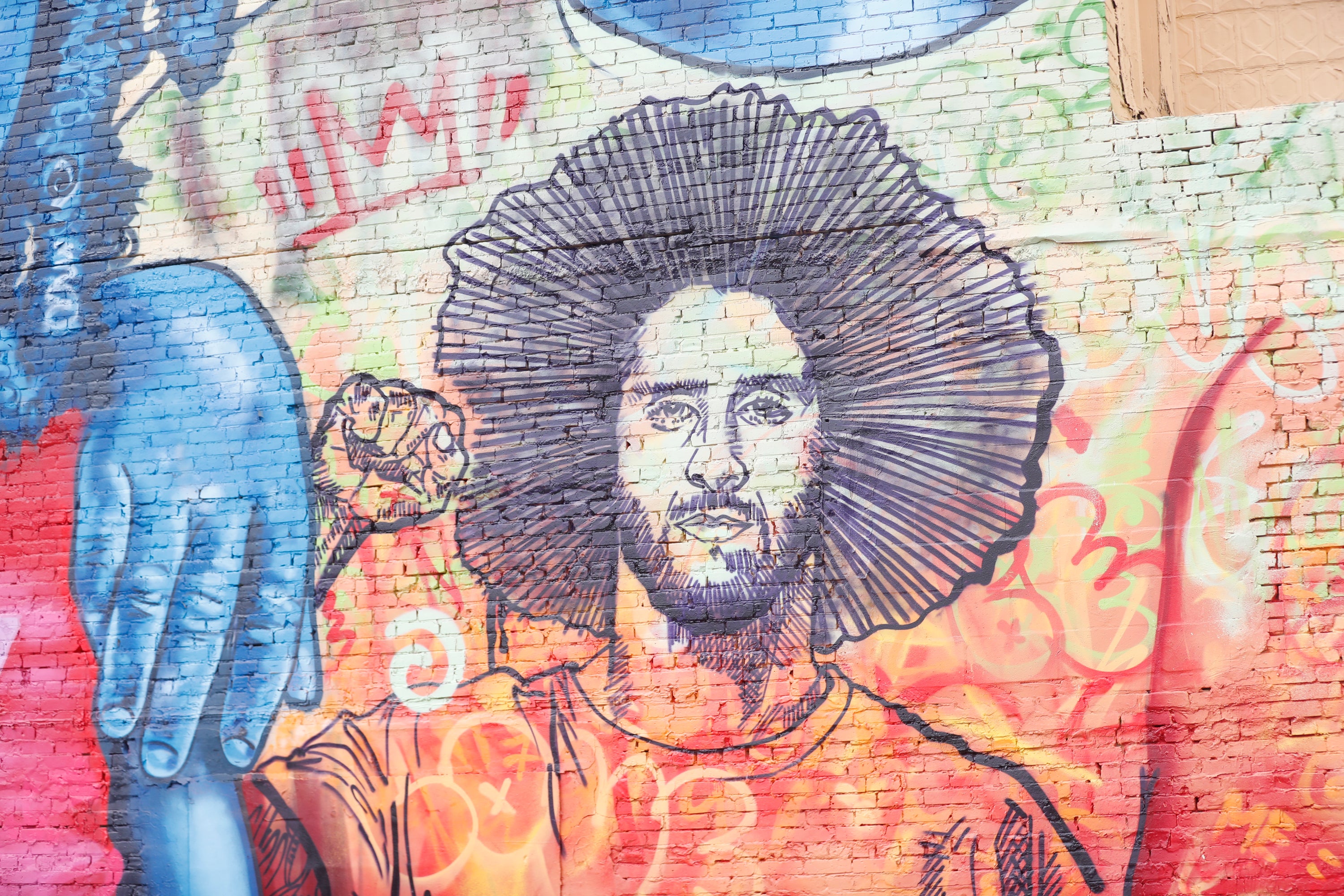 A mural of former NFL player Colin Kaepernick in Tampas, Florida, earlier this month. Kaepernick was ‘cancelled’ in 2016 for protesting against police brutality by kneeling during the US National Anthem.