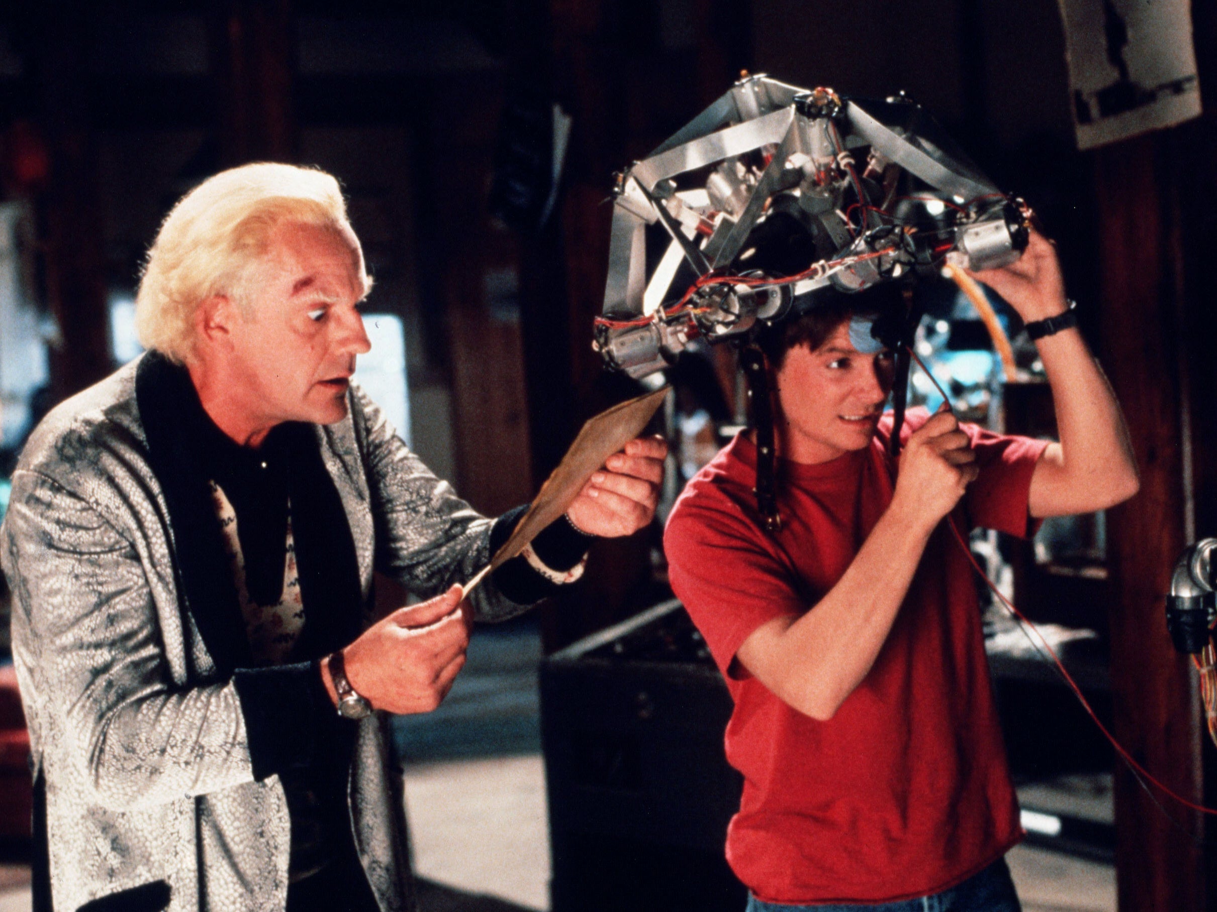 Michael J Fox and Christopher Loyd in ‘Back to the Future’
