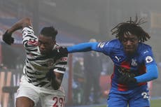 Crystal Palace vs Manchester United: Player ratings as visitors stutter again in foggy, goalless draw