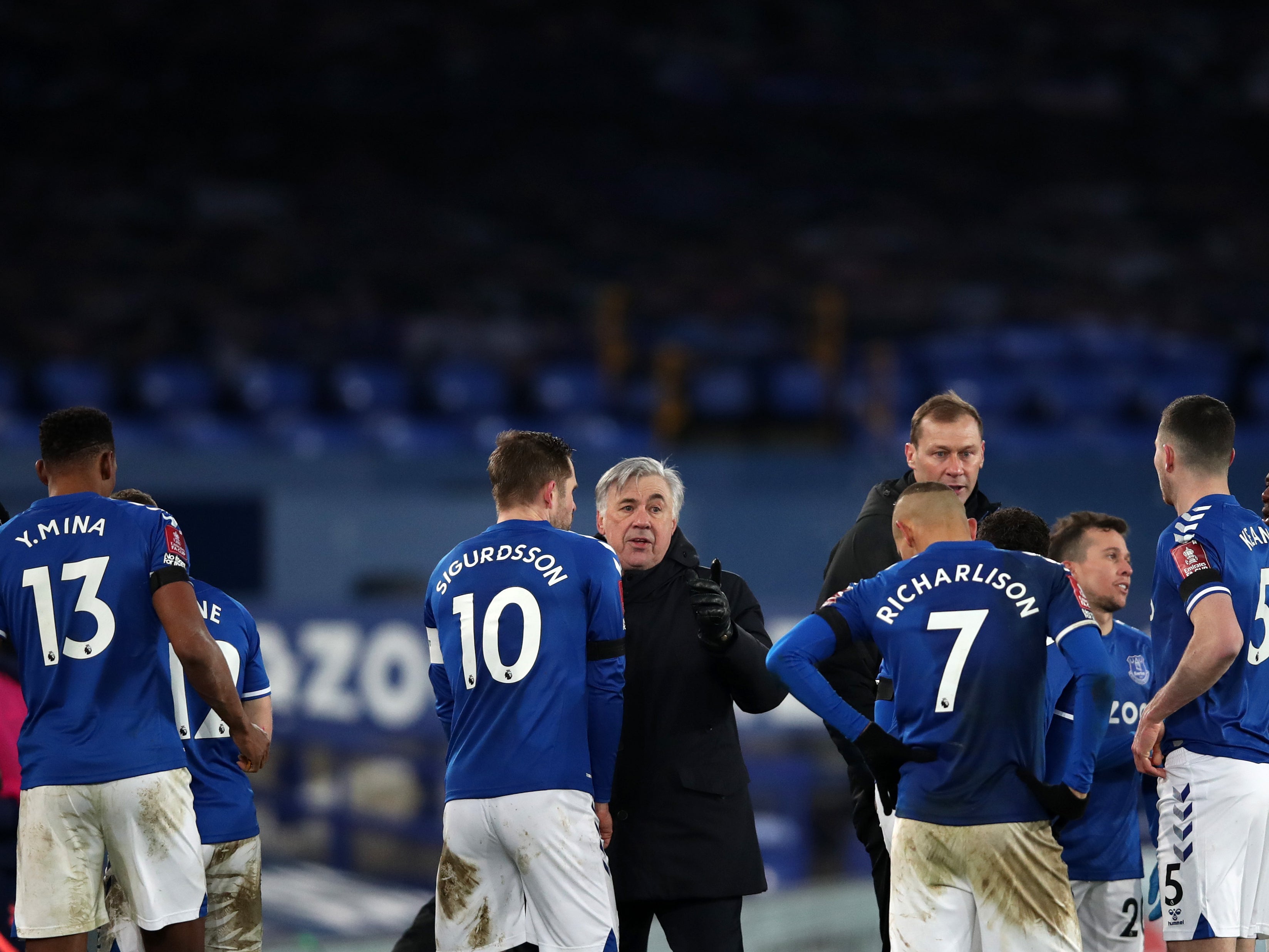 Carlo Ancelotti wants Everton players to use ‘expectation’ as ‘motivation’ in chase for Champions League