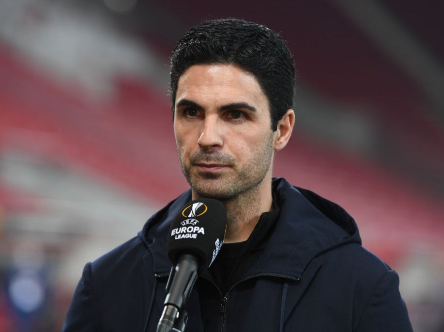 Arteta’s Arsenal face Olympiacos in the Europa League last-16 on Thursday