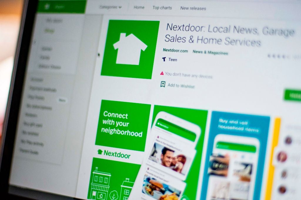 Nextdoor, the hyper local social network allows neighbours to offer to pick up groceries or medicine, to share supplies, walk people’s dogs or do some spying.