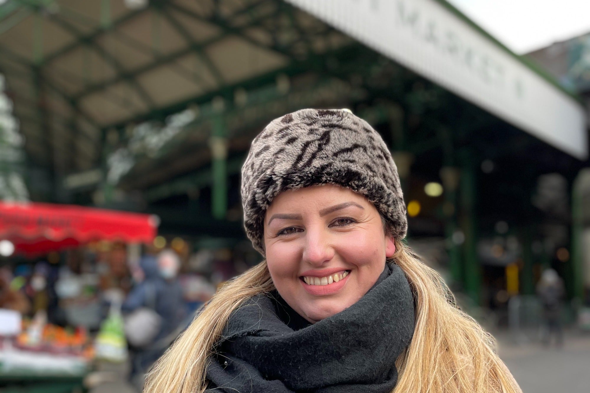 Ella Hoxhaj in Borough Market