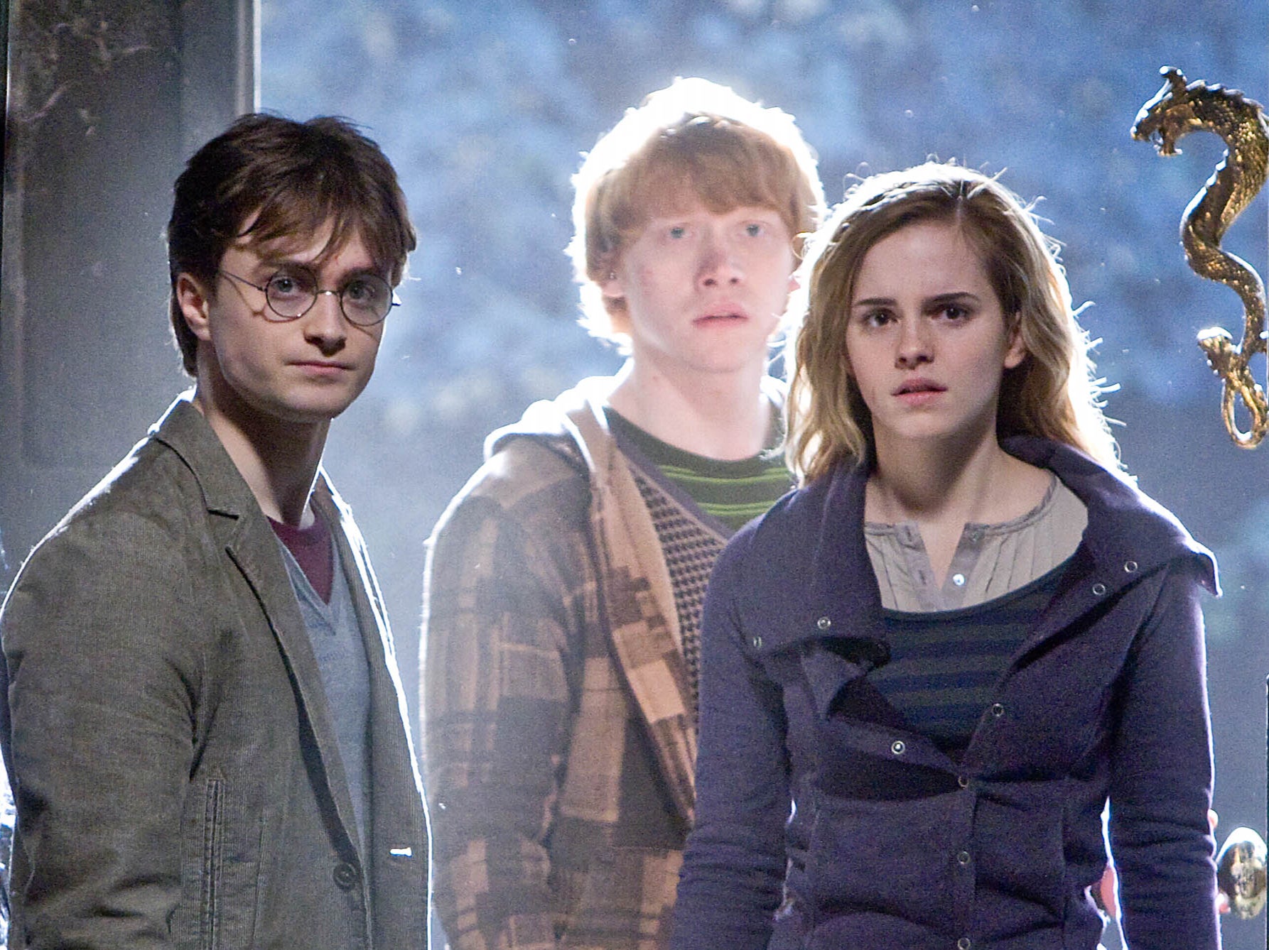 Daniel Radcliffe, Rupert Grint and Emma Watson in ‘Harry Potter and the Deathly Hallows Part 1’