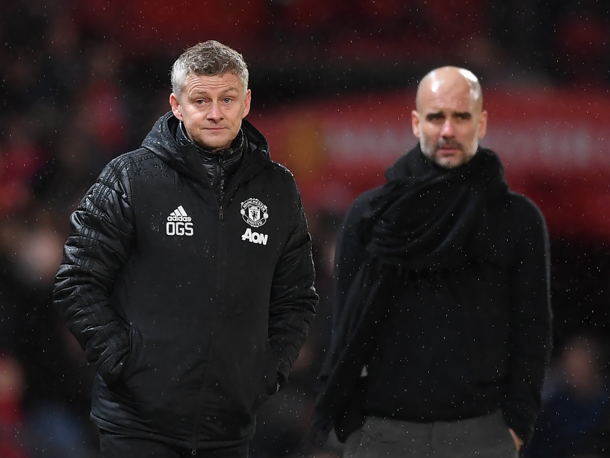 Ole Gunnar Solskjaer and Pep Guardiola